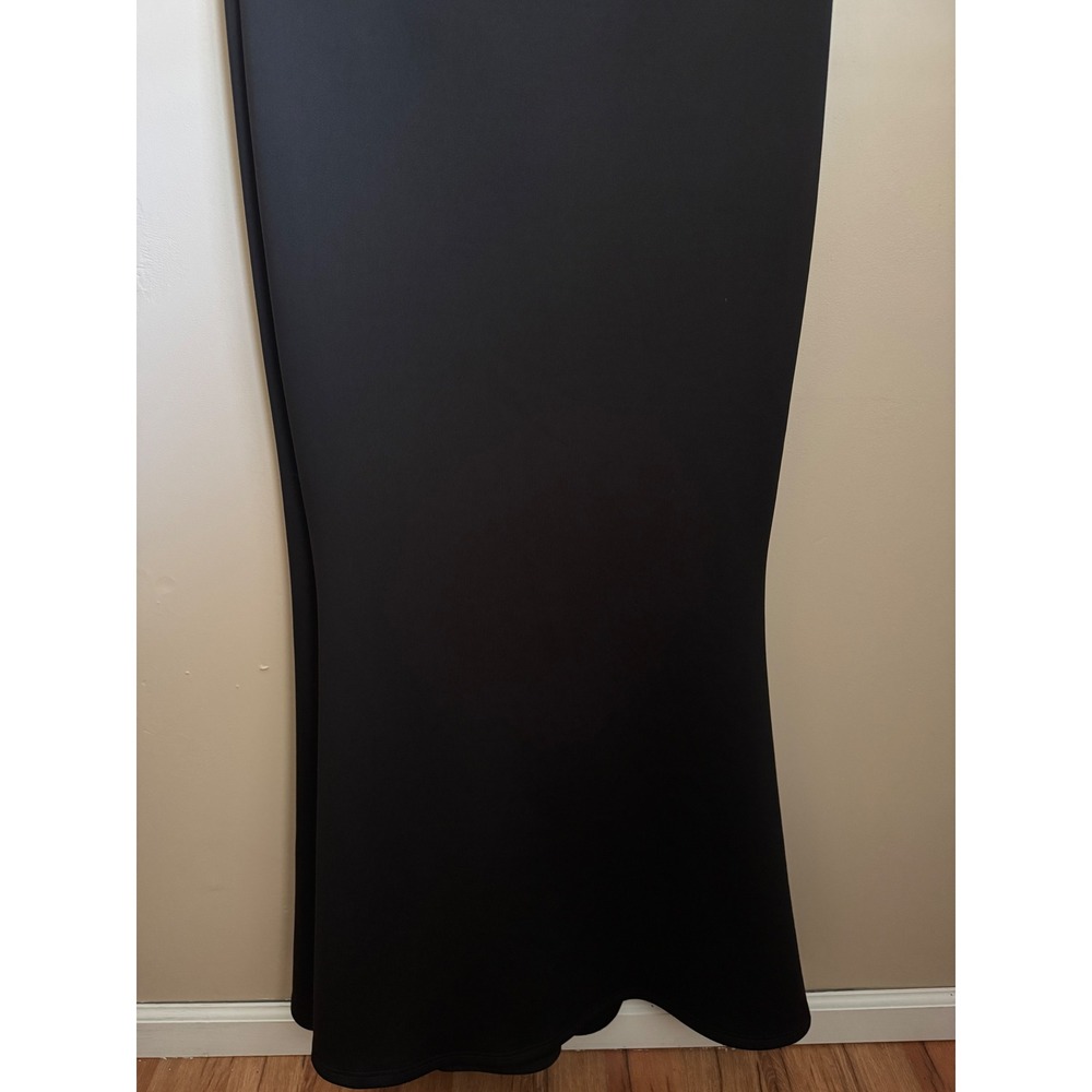 Unbranded Maxi Gown Women XL Black Excellent Cowl Neck Mermaid Formal Dress - Picture 3 of 11